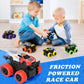 ZHFUYS 6 Pack 3.9 Inch Truck Toys, Friction Powered Toy Cars Push and Go Vehicles for Kids,Toy Cars for Kids Ages 3-8, Birthday