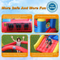 ACTION AIR Bounce House, Inflatable Bouncer Without Air Blower, 450W/0.6HP Blower Needed to Operate, Durable Sewn with Extra Thi