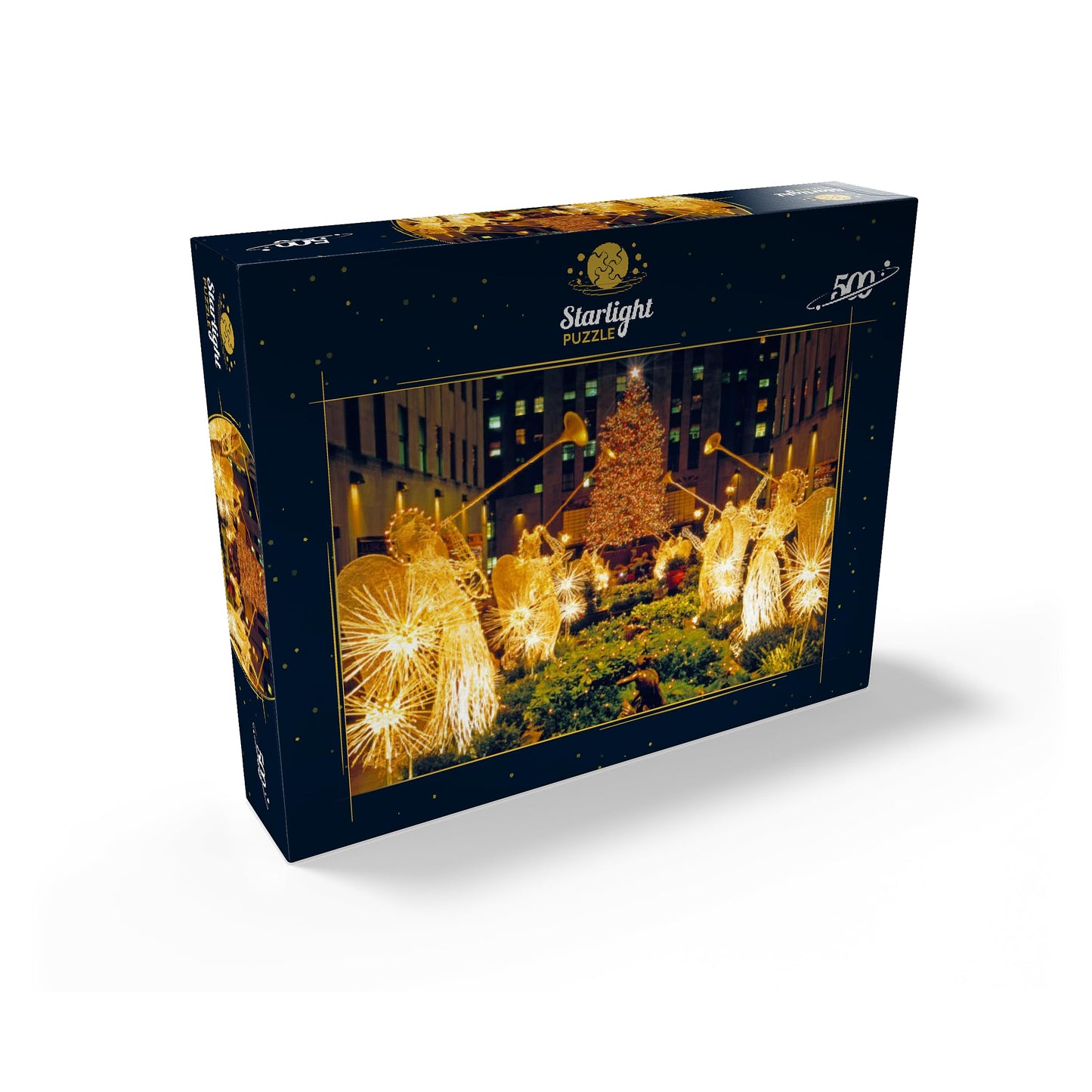 Mypuzzle Rockefeller Center At Christmas Time, New York City, New York, Usa - Premium 500 Piece Jigsaw Puzzle For Adults