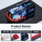 Zeee 3S 5200Mah Lipo Battery 11.1V 80C Hardcase Battery With T Connector For Rc Car Boat Truck Helicopter Airplane Racing Models