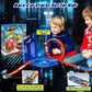 Race Track Toy Car Set with 2 Race Cars 2 in 1 Car Tracks Style with Storage Box Changeable Tracks Toys Birthday Gifts for Kids 3 4 5 6 7 8+Year Old Boys Girls (Blue)