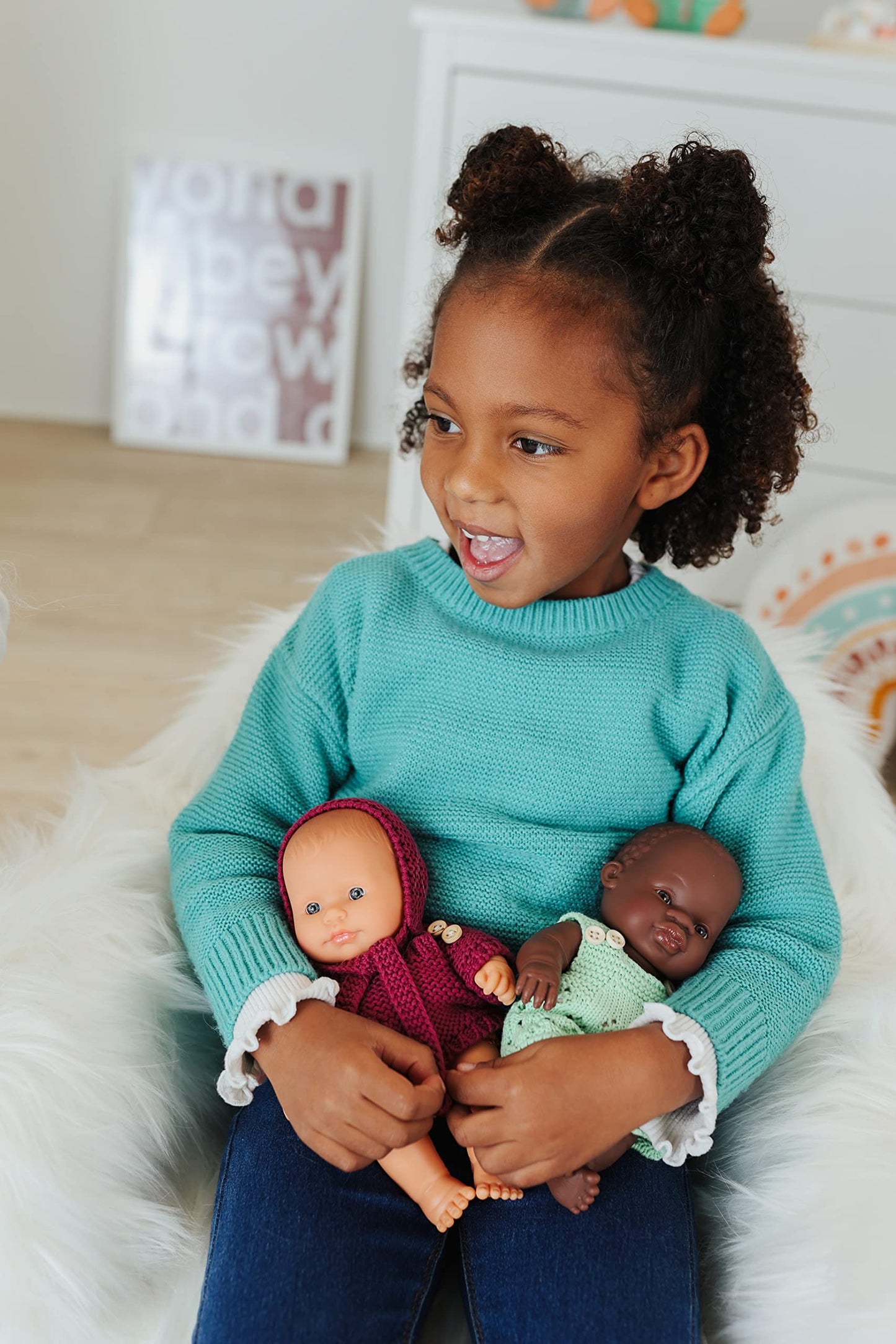 Miniland Doll 8 1/4'' African Boy (Box) - Made In Spain, Anotomically Correct, Quality, Inclusion