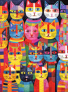Cross & Glory 1000 Piece Jigsaw Puzzle - Rainbow Whiskers, Large Size, Satin Finish, Whimsical Cat Design, Model CG-M-057