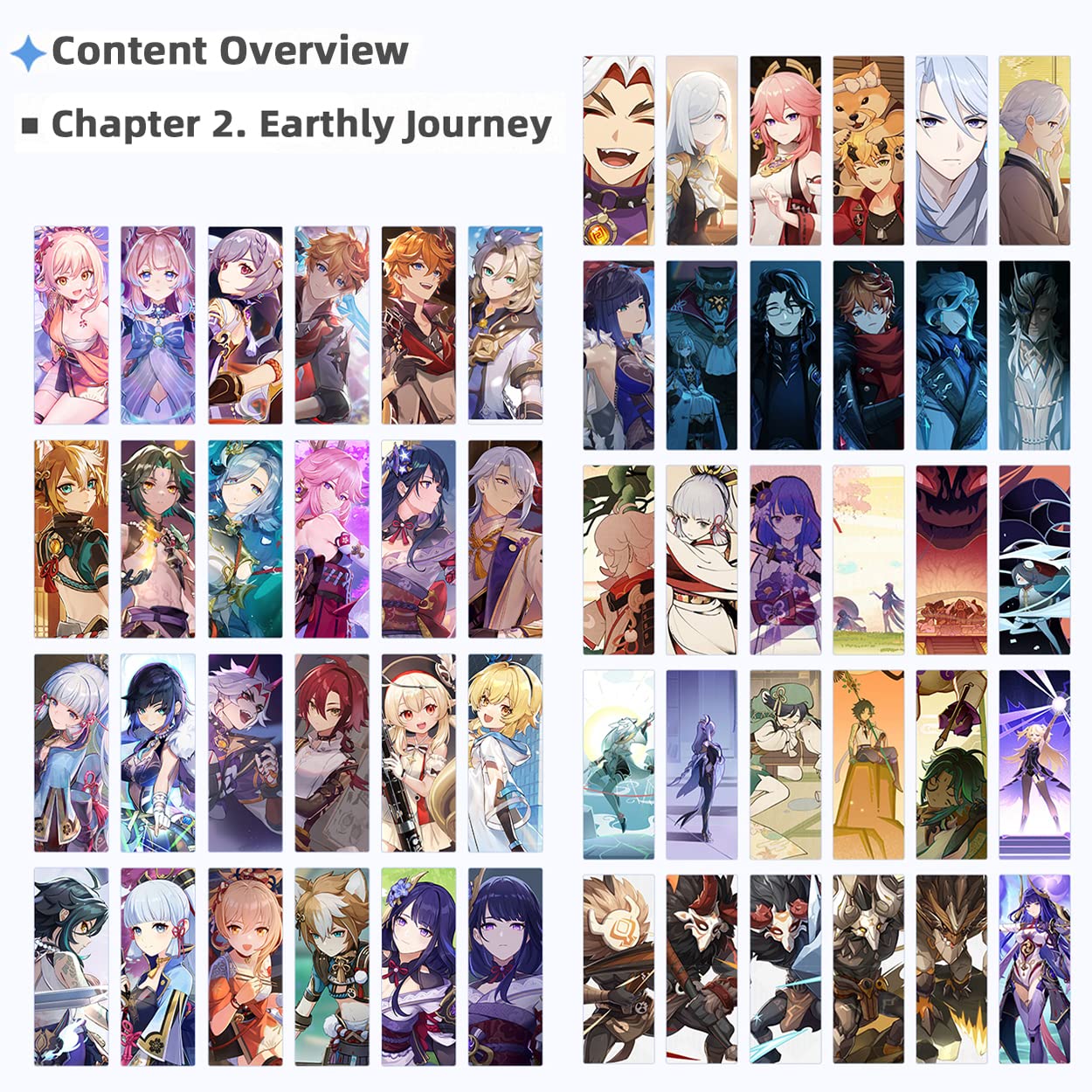 RZAHUAHU Genshin Impact Official Illustration miHoYo Original Merch Collection Set Vol.2(Game Version 2.0-2.8) (Vol.2)