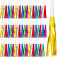 LCPQMZGH 60 Pcs Gold Noise Makers, Metallic Fringed Noise Makers for New Year Party Favor Supplies (Multicolour)