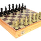 Stonkraft - 10' X 10' Chess Board With Wooden Base & Stone Inlaid & Stone Pieces Game Set