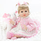 Milidool Lifelike Reborn Baby Dolls Girl - Realistic Newborn Girl Dolls Realistic Silicone Baby Dolls Girl Real Baby Doll Packaged With Bunny Toy Feeding Toy Accessories Gift Set For Kids Age 3+