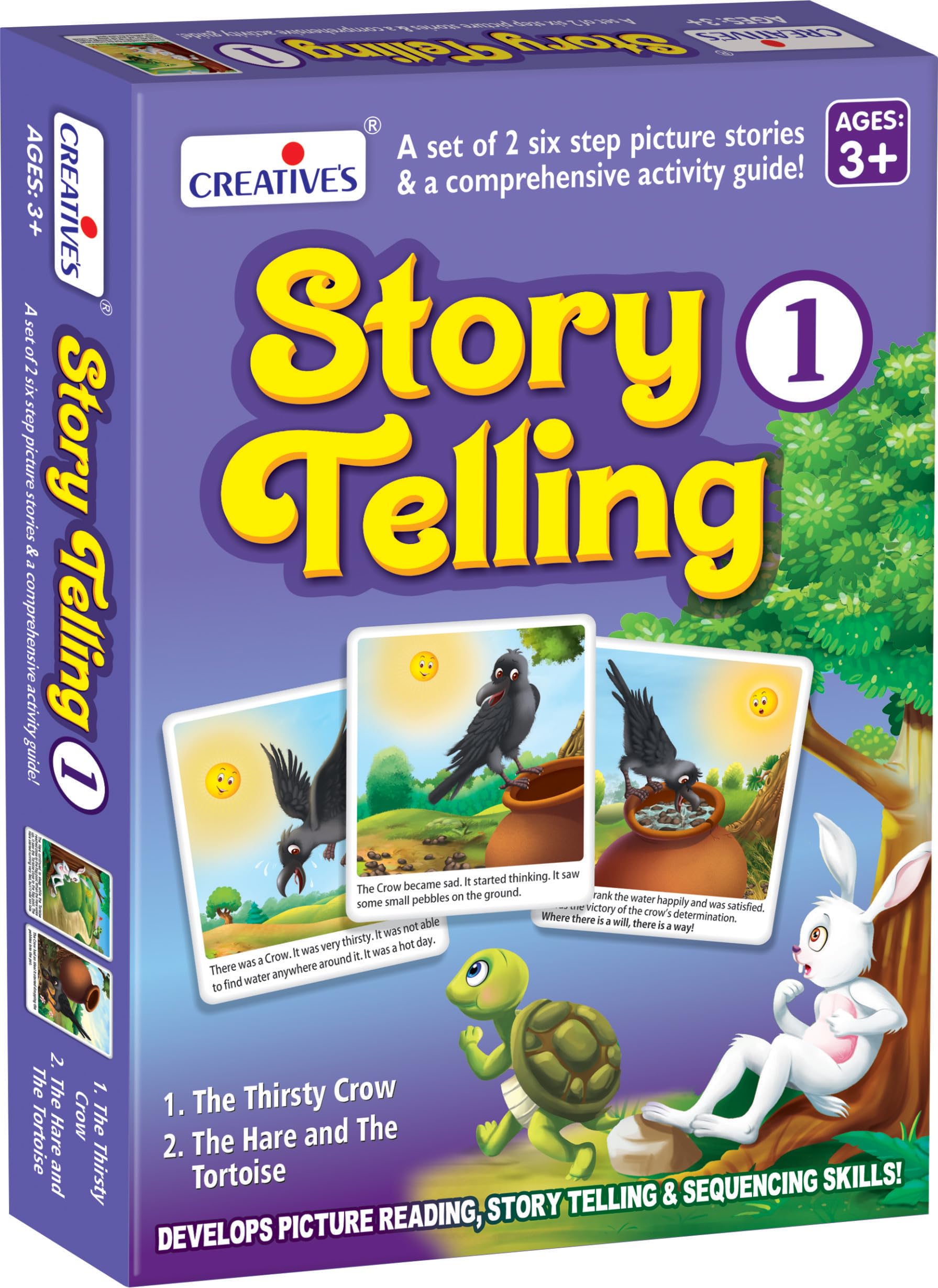 CreativeS Story Telling 1 - Educational Picture Story Game For Kids Ages 3 & Up | Develops Sequencing, Logic, Observation & Lan