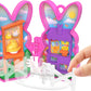 Polly Pocket X Peeps, 6 Micro Dolls & 2 Playsets With 6 Themed Accessories & Clip Keychains, Travel Toy, Partnership Compact