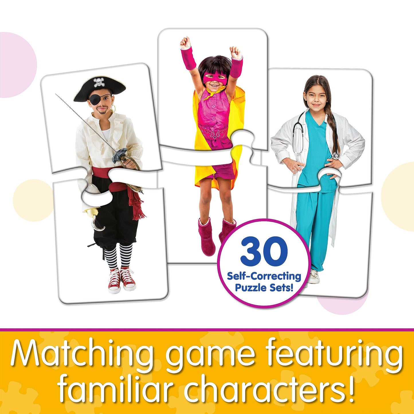The Learning Journey Match It! Who Am I? 20-Piece Self-Correcting Puzzle Set - Award-Winning Diversity Toys for Toddlers Ages 3+