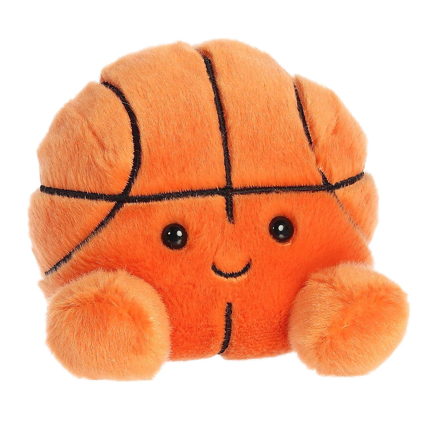 Aurora® Palm Pals™ Hoops Basketball™ Stuffed Animal - Orange, 5" Small, Collectible Polyester Plush