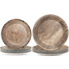 Gisgfim 48 Pcs Rustic Wooden Tree Party Plates Supplies Tableware Set Lumberjack Party Decorations Camping Hunting Theme Party T