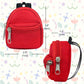 UNICORN ELEMENT 6pcs Doll Backpacks  Mini Zipper School Bags for Dolls  Cute Doll Bags School Supplies Backpack for Doll Accessories