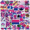 Meplum Bisexual Pride Stickers, 100 Pcs Bisexual Pride Stickers Bulk For Bisexual Pride Stuff, Waterproof Vinyl Lgbtq Bi Pride S