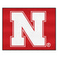 FANMATS 2874 University of Nebraska All-Star Mat | Red | 33.75x42.5 | N Primary Logo