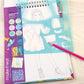 Make It Real Fashion Design Sketchbook Kit For Girls - Blooming Creativity Set With Stencils, Puffy Stickers, Design Guide - Unleash Fashion Talent, Develop Skills, For Kids Ages 6
