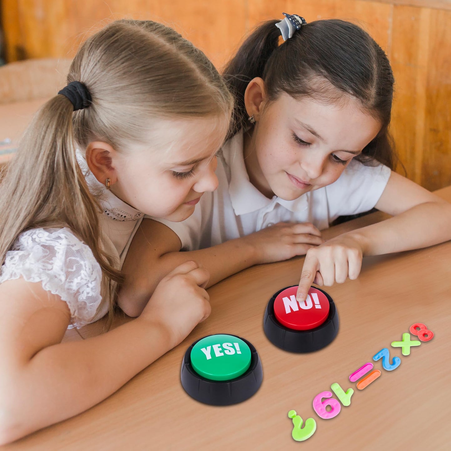 Artcreativity No Button - 1 Piece - Toy Noise Button For Desk With 10 Sound Variations - Funny Buttons With Sound - Novelty Toys