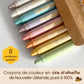 Honeysticks Jumbo Crayons (8 Pack) - Pastel Colored Non Toxic Crayons - 100% Pure Beeswax and Food Grade Colors - Large, Easy to