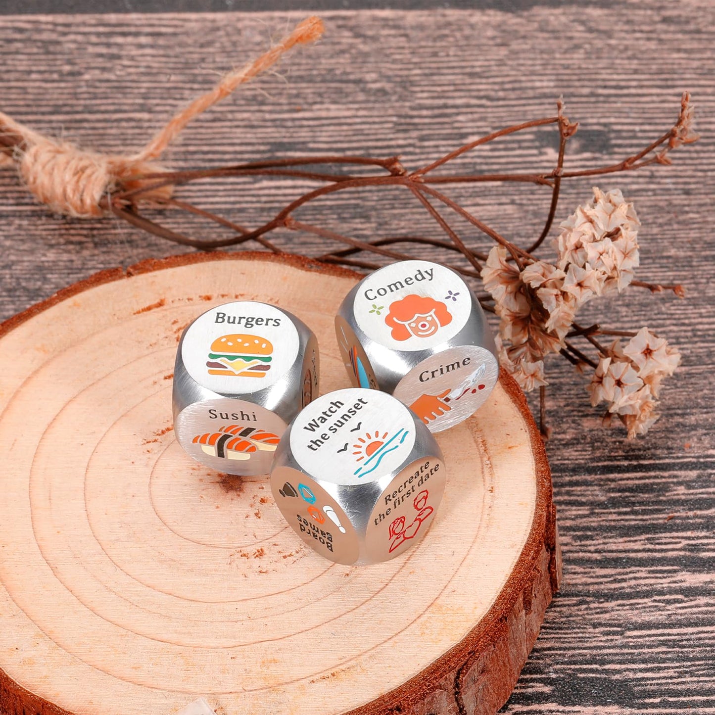 Easter Basket Stuffers for Teens Valentines Day Gifts for Him Her Food Decision Dice Decider Gifts for Boyfriend Husband Girlfri