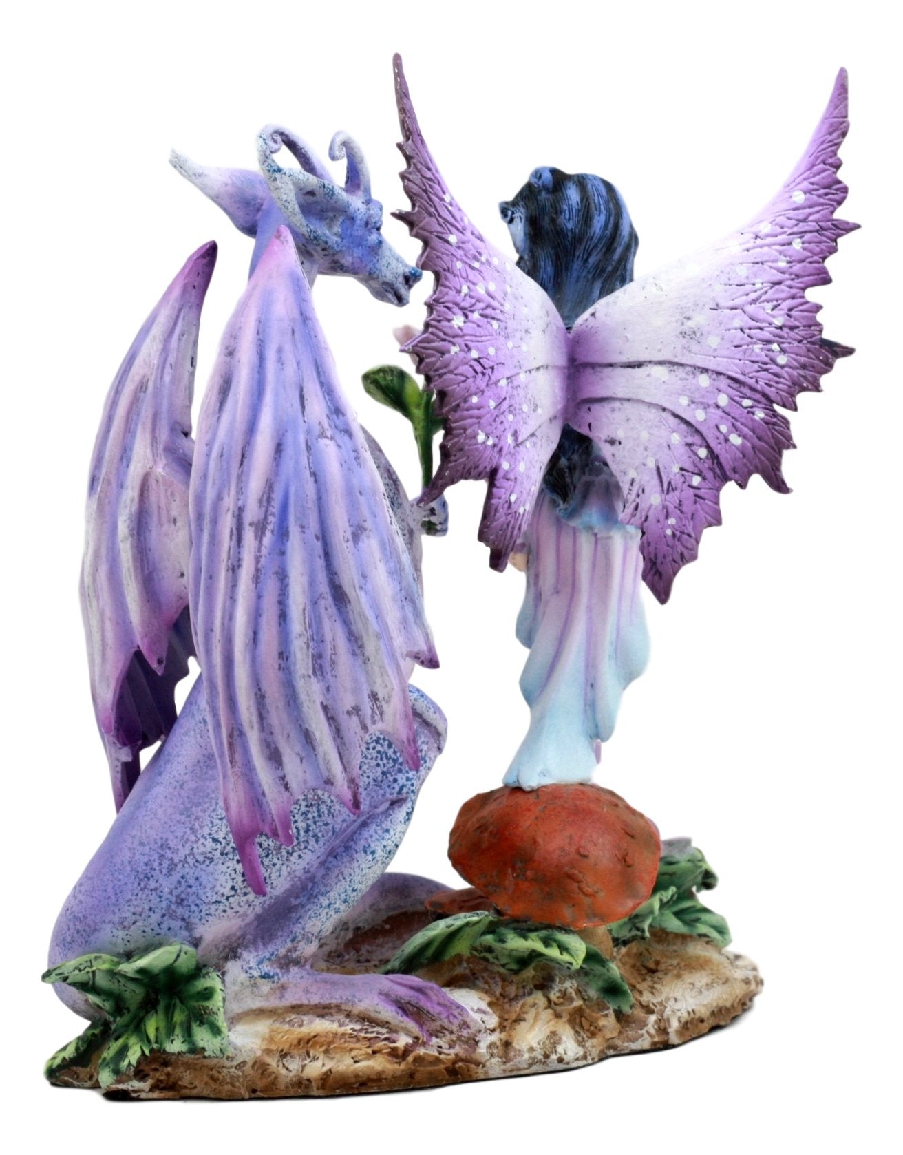 Ebros Gift Amy Brown Romantic Twilight Dragon Courting Fairy Figurine Dragons Are Romantic Statue Fantasy Collectible 8' H
