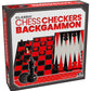 Classic Games - Chess/Checkers/Backgammon - Versatile Set Of 2 Player Strategy Games By Goliath