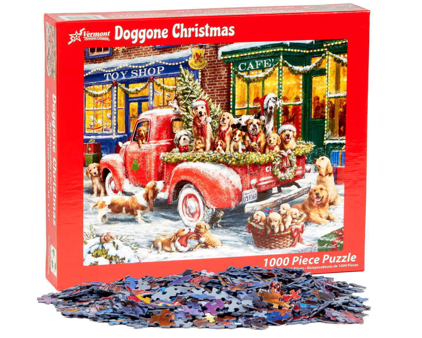 Vermont Christmas Company Doggone Christmas Jigsaw Puzzle 1000 Piece