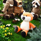 9 Pcs Plush Jungle Animals Toys Jungle Safari Stuffed Animals Bundle 9.9 Inch Cute Toys Includes Tiger Lion Elephant Monkey Zebr
