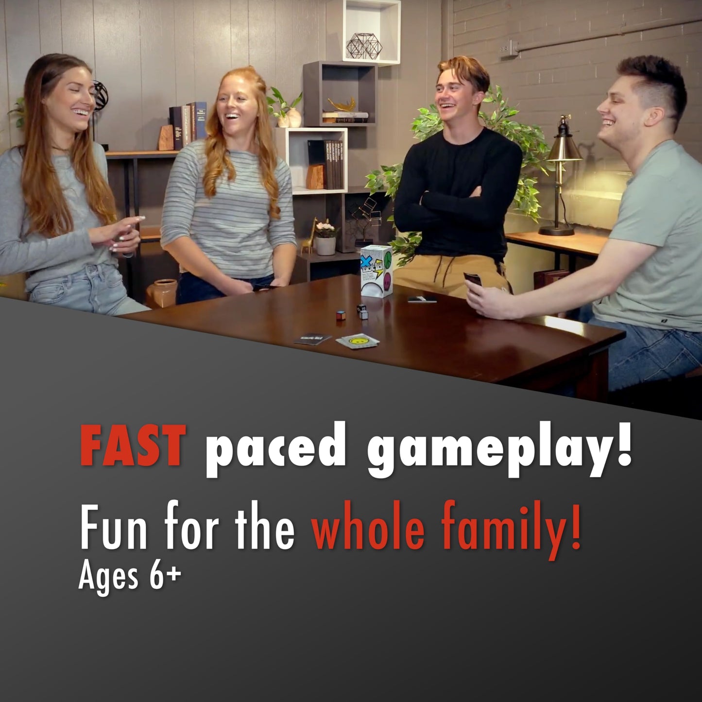 The Good Game Company Not It Dice Game for Kids - Strategy Card Game, 3+ Players, Ages 6+, Fun Family Night Activity, White