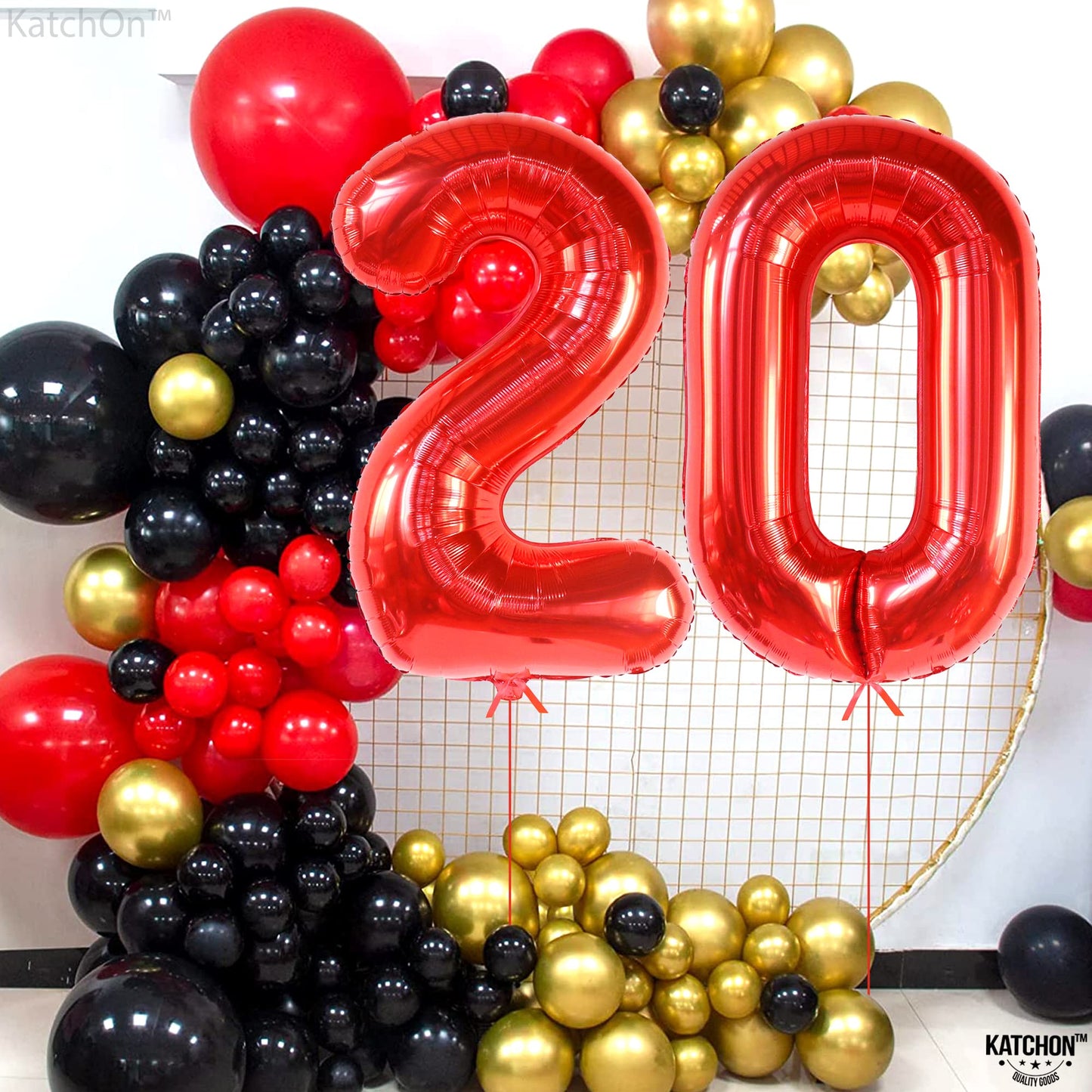 Giant, Red 0 Balloon Number - 40 Inch | 0 Digit Balloon, Red Party Decorations | Red Zero Balloon, Number 0 Balloons For Turning Red Birthday Decorations | 0 Number Balloons, Red Decorations For Party