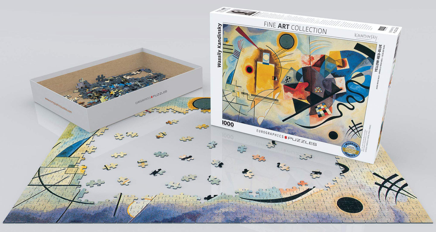 Eurographics Gelb Rot Blau By Kandinsky 1000 Piece Puzzle