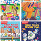 Highlights Hidden Pictures Sticker Fun Sticker Books for Kids Ages 3-6, 4-Pack of Sticker Books, 64 Pages of Seek and Find Stick