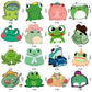 100Pcs Frog Stickers, Cute Frog Stickers For Water Bottles, Waterproof Vinyl Frog Stickers For Kids Laptops Phone Case Luggage D