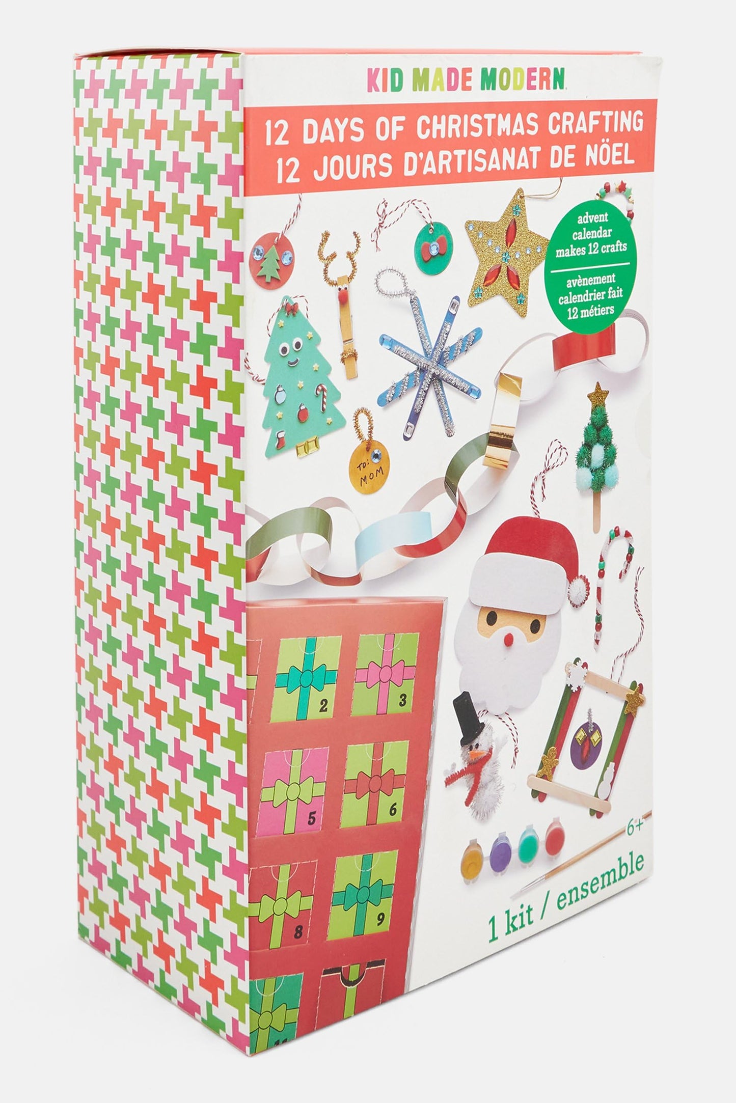 Kid Made Modern 12 Days of Christmas Themed Kids Craft Kits Ages 6+ - Fun Christmas Activities for Boys & Girls - Complete Arts