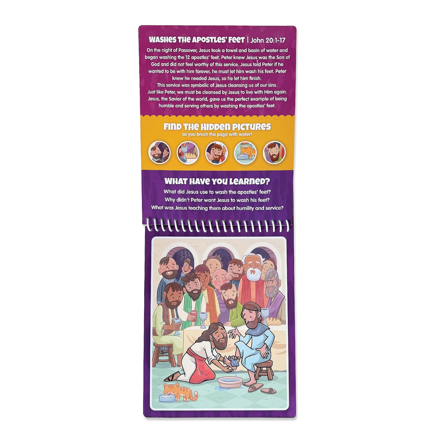 Kangatoys Water Reveal Coloring Scripture Book For Kids. (New Testament #2)
