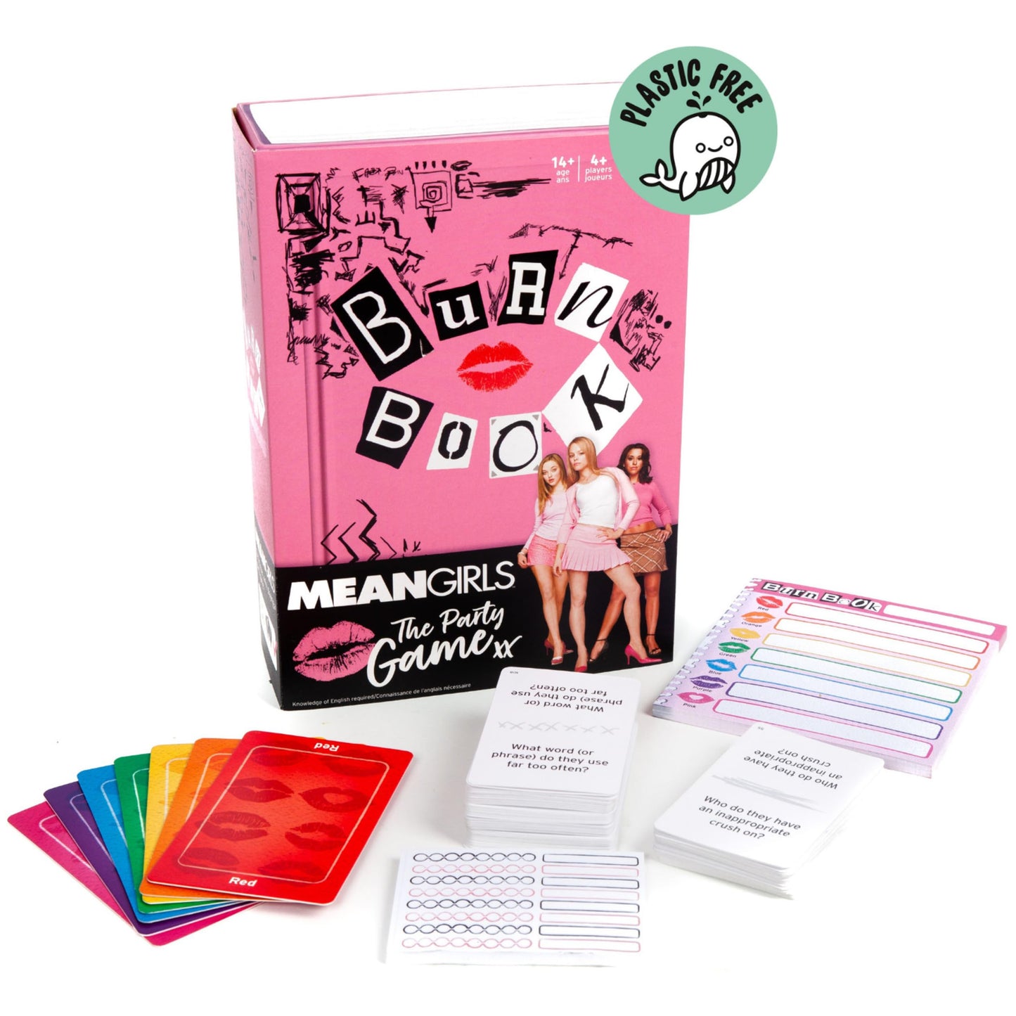 Big Potato Mean Girls Burn Book Party Card Game - Multicolor, Plastic Free, Family Fun for Ages 14+ - Model 6061685