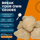 Truenergy Geodes With Crystals Break Your Own Geodes Kit 3 X-Large Premium - Easy To Break Open Kit - Stem - Includes Magnifying