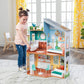 KidKraft Emily Wooden Dollhouse with 10 Accessories Included, for 12 Dolls, Gift for Ages 3+