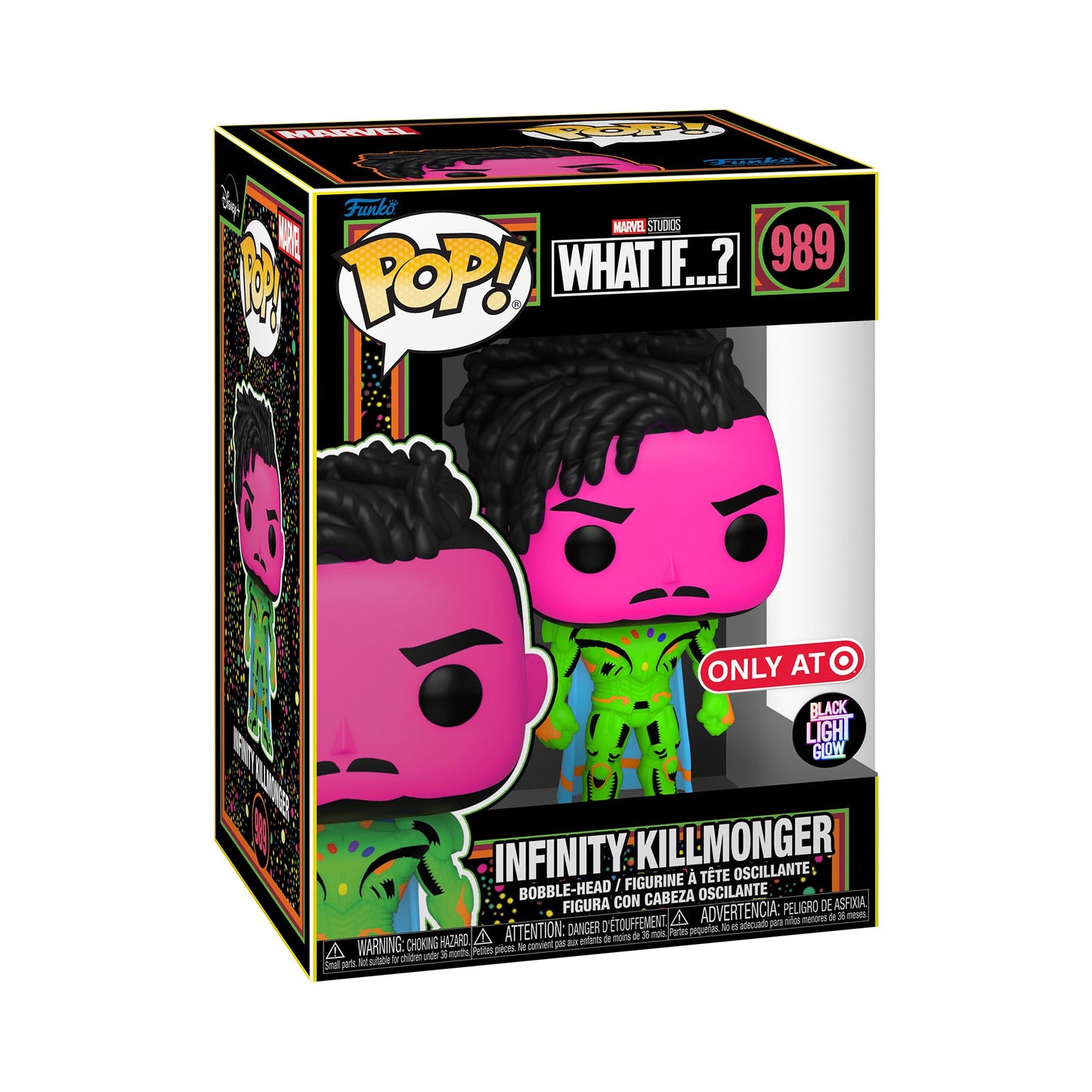 Funko Pop! & Tee: What If - Killmonger - Large - (L) - Anything Goes - T-Shirt - Clothes With Collectable Vinyl Figure - Gift Id