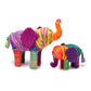Craft-tastic Yarn Elephants Kit - Makes 2 Yarn-Wrapped Elephants - Multi Color - Ages 8+ - Model CT1775T