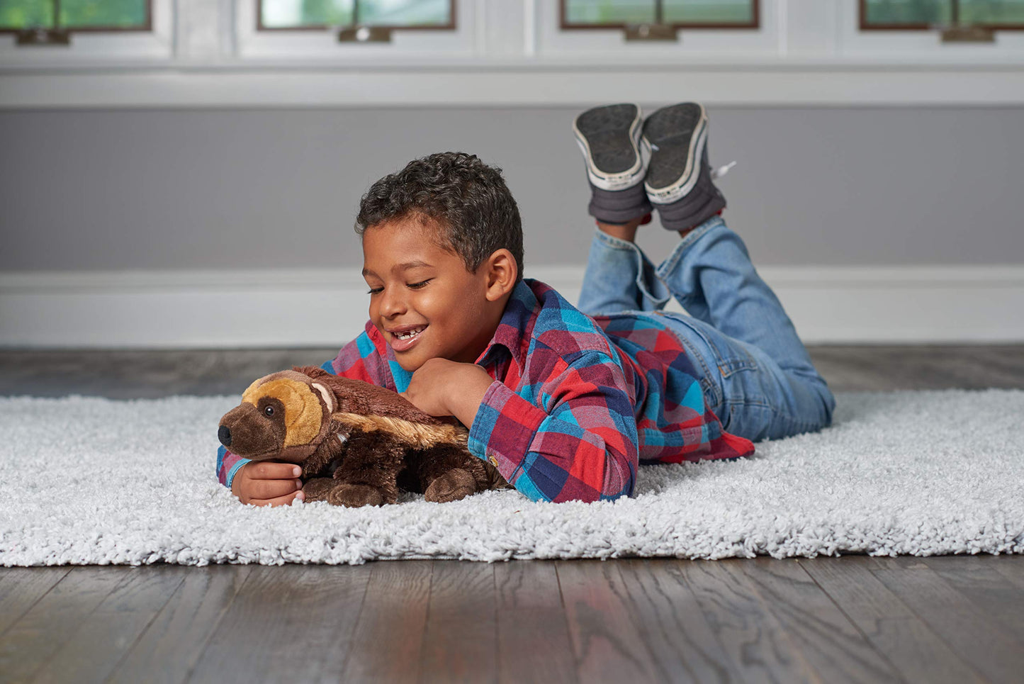 Wild Republic Wolverine Plush Toy - 12" Cuddlekins Stuffed Animal, Multicolor, Soft Plush Material