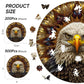 Bald Eagle Wooden Puzzle for Adults, Mandala Wooden Jigsaw Puzzles, Inspiring Puzzle, Beautiful Wooden Puzzle with Box Birthday