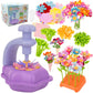 Fabric Flower Bouquets Toys - Kids DIY Arts and Crafts Kit,Creative Birthday Gifts for Girls Ages 4 5 6 7 8+ Build Your Own Flow