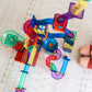 Learn & Grow Toys 88 Pcs Magnetic Marble Run Expansion Pack, Ultimate Marble Race Track, Stem Building Marble Toy & Learning Edu