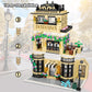 City Coffee Shop Building Blocks Set  Compatible with Lego  Modular Architecture Three-Story House Building Blocks for mature-themed (1443pcs)