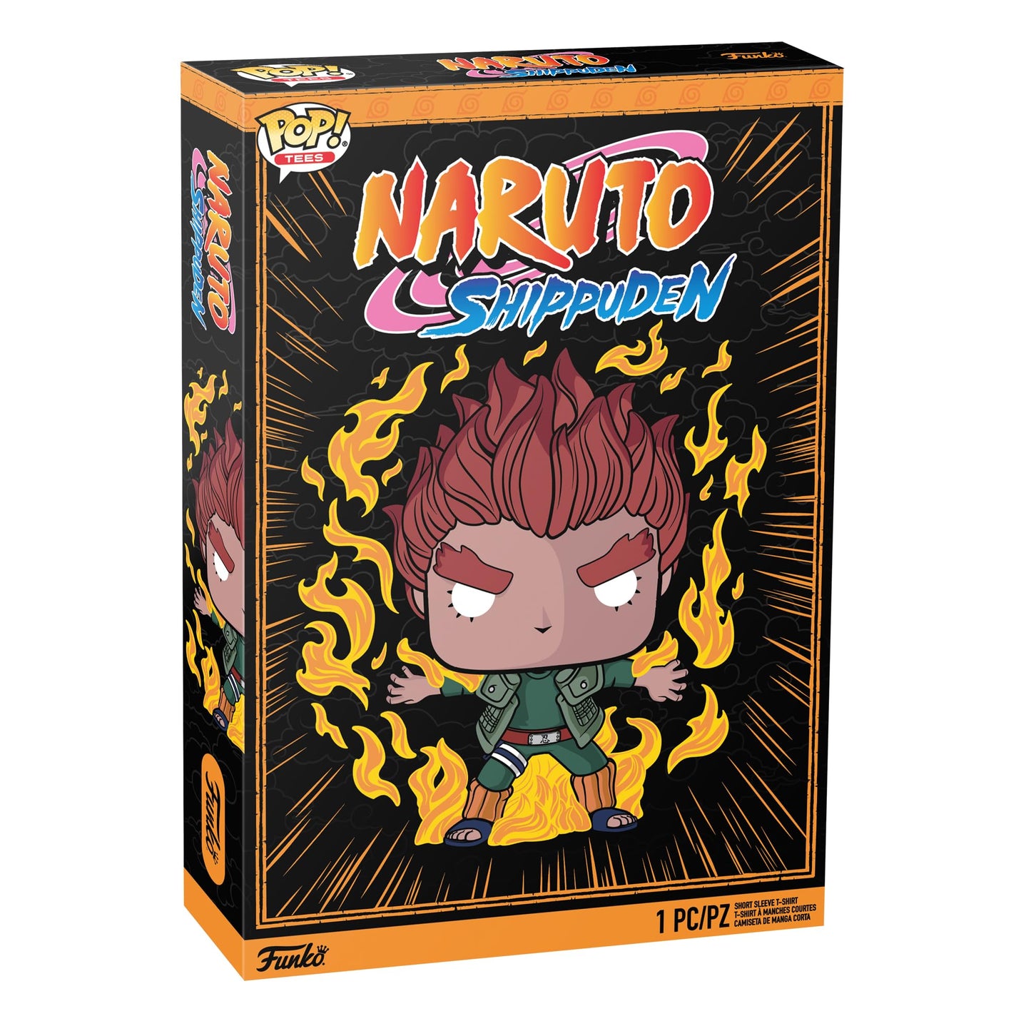 Funko Pop! Boxed Tee: Naruto - Eight Gates, Might Guy - L