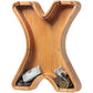 Piggy Bank For Kids Boys Girls, Large Personalized Wooden Letter Piggy Bank With Cut-Out Design, Alphabet Letter Coin Banks, Money Savings Box, Wooden Bank For Kids Creative Gift For Real-Money(X)
