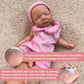 OtardDolls Silicone Baby Doll 11 Inch Full Silicone Lifelike Reborn Realistic Mini Dolls with Accessories Set