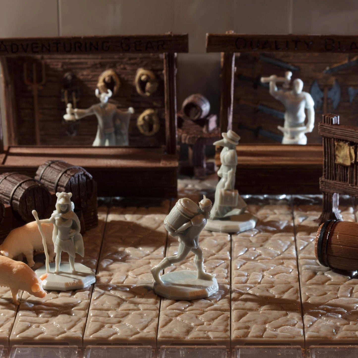 Townsfolk Mini Fantasy Figures Non Player Characters NPC - 32 Unique Miniatures - Nobility, Merchants, Peasants, Entertainers -