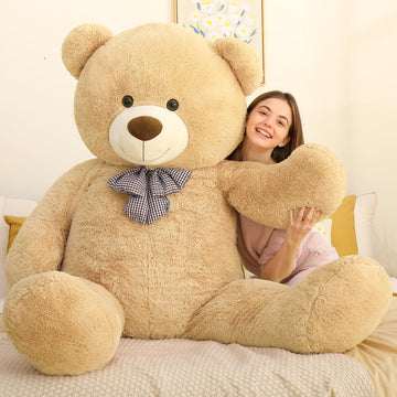 Maogolan Big Teddy Bear 6 Feet,Life Size Huge Teddy Bear Plush Stuffed Animal,Adorable And Soft Teddy Bear Gift For Christmas,Valentines,Birthday,Or Long Distance