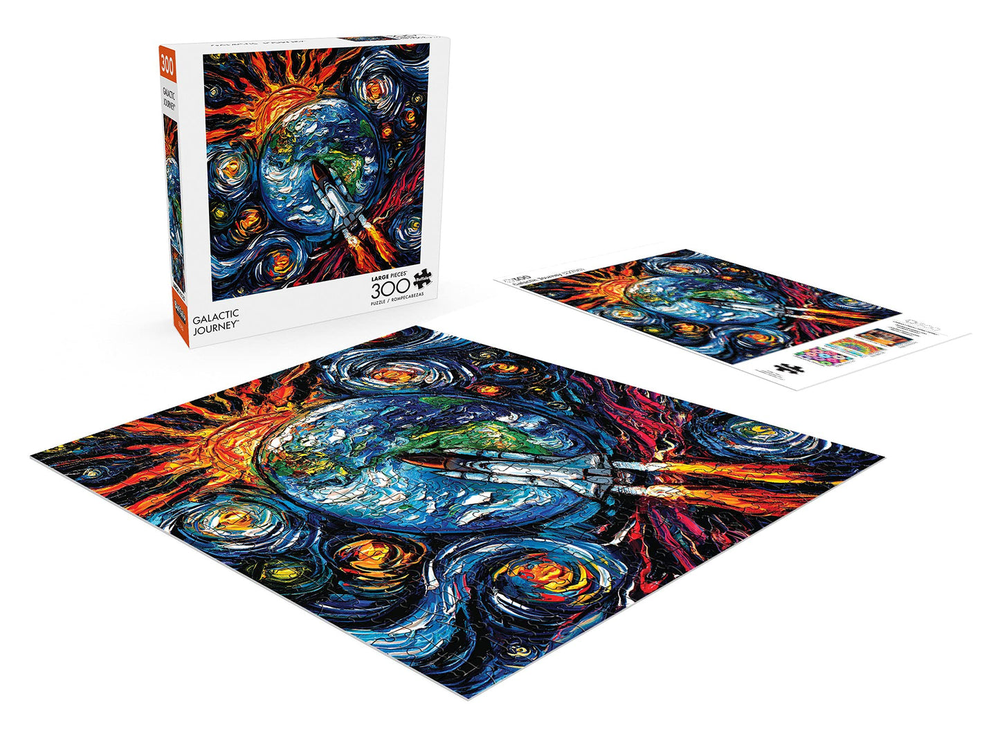 Buffalo Games - Aja Trier - Galactic Journey - 300 Piece Jigsaw Puzzle For Adults Challenging Puzzle Perfect For Game Nights - Finished Size Is 21.25 X 15.00